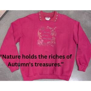 Northern Reflections Vintage Pullover 90s Rustic Nature Collared Sweater Size L